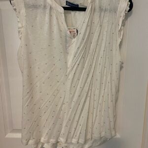 White Sleeveless Top